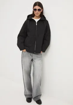 Medicine geaca culoarea negru, de tranzitie, oversize imagine