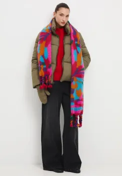 Medicine geaca culoarea verde, de iarna, oversize imagine