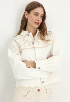 Medicine geaca de blugi din bumbac de tranzitie, oversize imagine