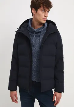 Medicine geaca de puf culoarea albastru marin, de iarna imagine