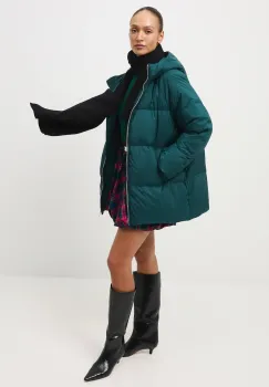 Medicine geaca de puf culoarea verde, de iarna, oversize imagine