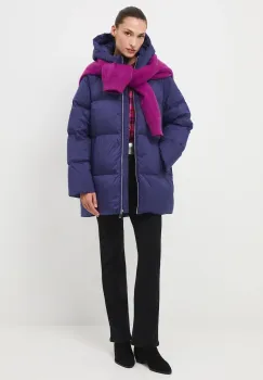 Medicine geaca de puf culoarea violet, de iarna, oversize imagine