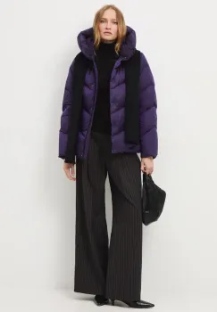 Medicine geaca de puf culoarea violet imagine