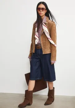 Medicine geaca din piele intoarsa imagine