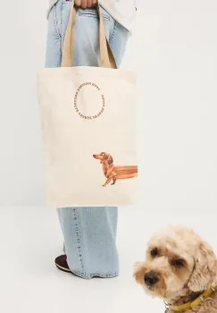 Medicine geanta de bumbac culoarea bej imagine