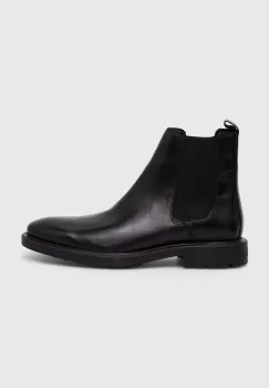 Medicine ghete chelsea de piele barbati, culoarea negru imagine
