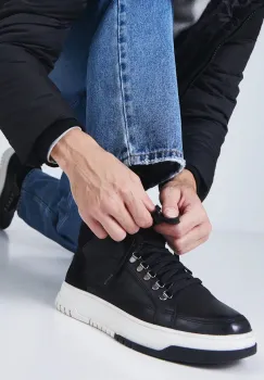 Medicine ghete de piele barbati, culoarea negru imagine
