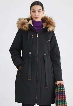 Medicine hanorac femei, culoarea negru, de iarna imagine