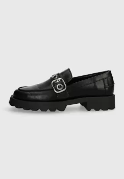 Medicine mocasini femei, culoarea negru, cu platforma imagine