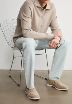 Medicine mocasini pentru barbati, din piele intoarsa imagine