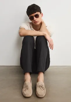 Medicine mocasini pentru barbati, din piele intoarsa imagine