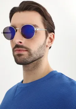 Medicine ochelari de soare barbati, culoarea albastru marin imagine