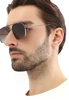 Medicine ochelari de soare barbati, culoarea maro imagine