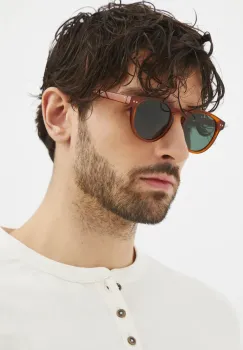 Medicine ochelari de soare culoarea galben imagine