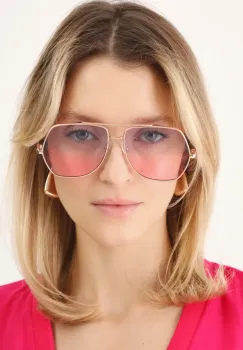 Medicine ochelari de soare femei, culoarea roz imagine