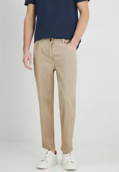 Medicine pantaloni barbati, culoarea bej, drept imagine