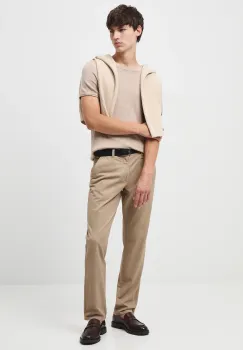 Medicine pantaloni culoarea bej imagine
