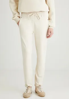 Medicine pantaloni culoarea bej, uni imagine