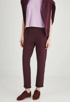 Medicine pantaloni culoarea bordo, uni imagine