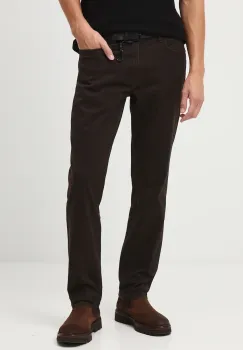 Medicine pantaloni culoarea maro, drept imagine