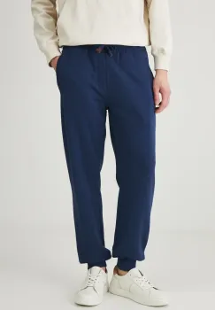 Medicine pantaloni de trening barbati, culoarea albastru marin, melanj imagine