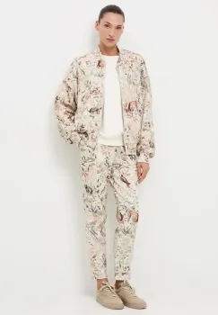 Medicine pantaloni de trening culoarea bej, modelator imagine