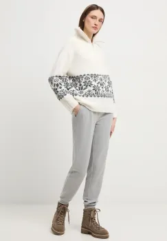 Medicine pantaloni de trening culoarea gri, melanj imagine