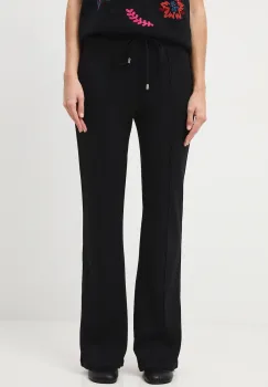 Medicine pantaloni de trening culoarea negru, neted imagine