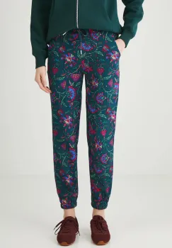 Medicine pantaloni de trening culoarea verde, cu imprimeu imagine