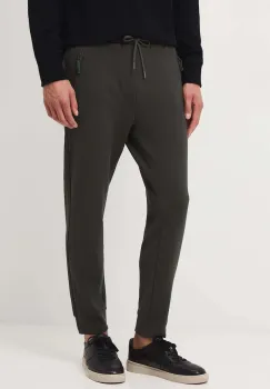Medicine pantaloni de trening culoarea verde, neted imagine
