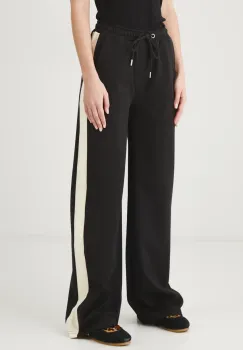 Medicine pantaloni de trening din bumbac femei, culoarea negru, neted imagine