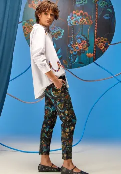 Medicine pantaloni de trening femei, culoarea negru, modelator imagine