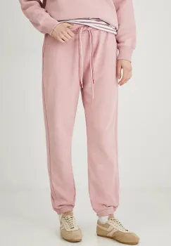 Medicine pantaloni de trening femei, culoarea roz, uni imagine