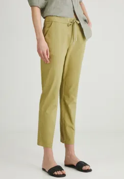 Medicine pantaloni femei, culoarea negru, fason chinos, medium waist imagine