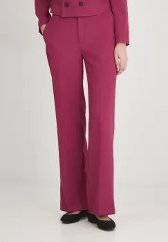 Medicine pantaloni femei, culoarea rosu, drept, medium waist imagine