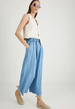 Medicine pantaloni lat, high waist imagine