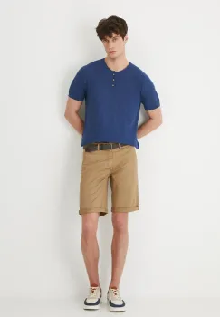 Medicine pantaloni scurti barbati, culoarea bej imagine