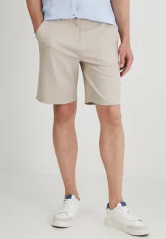 Medicine pantaloni scurti barbati, culoarea bej, melanj imagine
