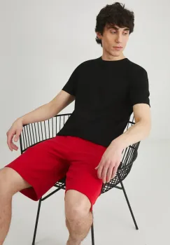 Medicine pantaloni scurti barbati, culoarea rosu imagine