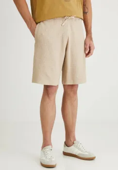 Medicine pantaloni scurti culoarea bej imagine