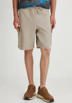 Medicine pantaloni scurti din bumbac culoarea bej imagine