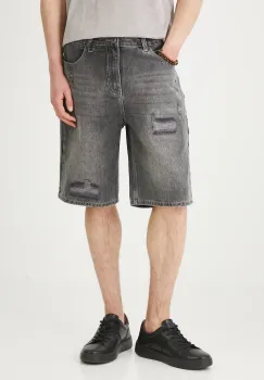 Medicine pantaloni scurti din bumbac culoarea gri imagine