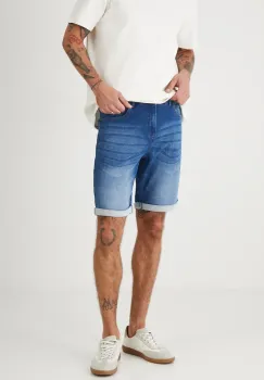 Medicine pantaloni scurti jeans barbati imagine