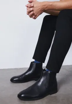 Medicine pantofi de piele barbati, culoarea negru imagine
