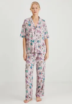 Medicine pijama femei, culoarea roz imagine