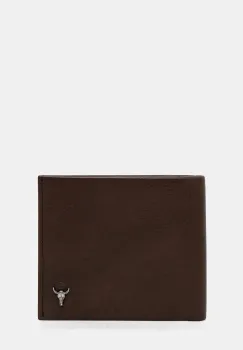 Medicine portofel de piele culoarea maro imagine