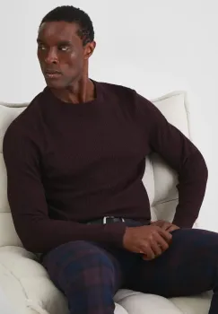 Medicine pulover barbati, culoarea bordo imagine