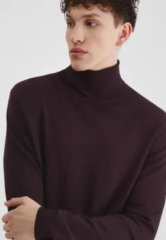 Medicine pulover barbati, culoarea bordo, light imagine