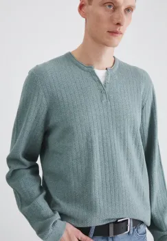 Medicine pulover barbati, culoarea verde, light imagine