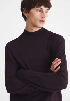 Medicine pulover barbati, culoarea violet, light, cu turtleneck imagine